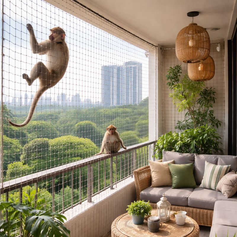 Monkey Safety Nets for Balconies
