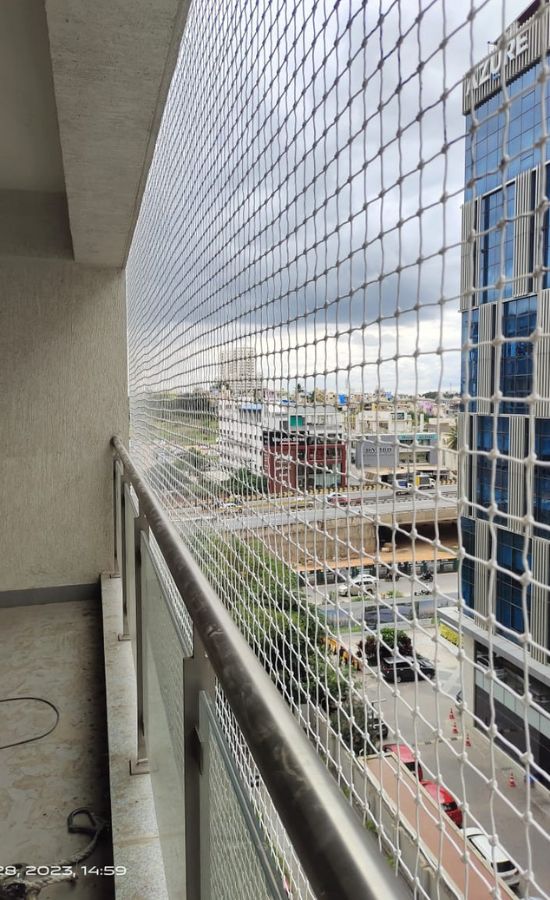 Balcony Bird Nets Cost in Bangalore | Call 9900767340 | AV Safety Nets Balcony Bird Nets Cost